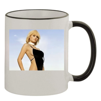 Elisha Cuthbert 11oz Colored Rim & Handle Mug