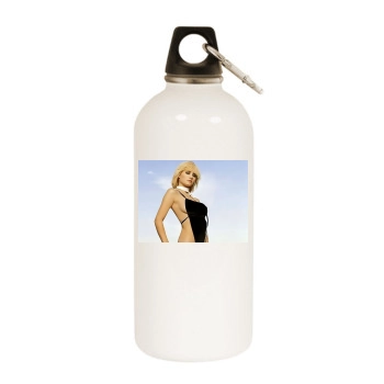 Elisha Cuthbert White Water Bottle With Carabiner