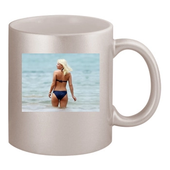 Elisha Cuthbert 11oz Metallic Silver Mug