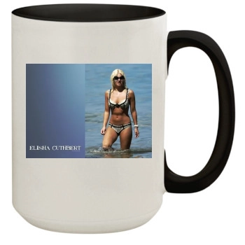 Elisha Cuthbert 15oz Colored Inner & Handle Mug