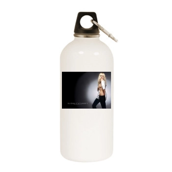 Elisha Cuthbert White Water Bottle With Carabiner