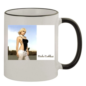 Elisha Cuthbert 11oz Colored Rim & Handle Mug