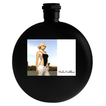 Elisha Cuthbert Round Flask