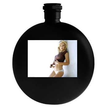 Elisha Cuthbert Round Flask