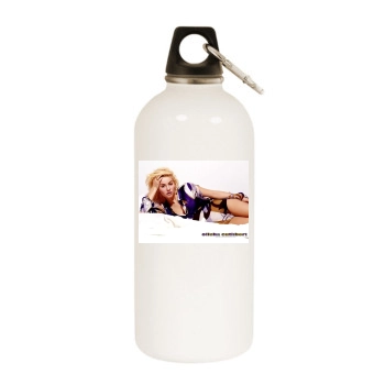 Elisha Cuthbert White Water Bottle With Carabiner