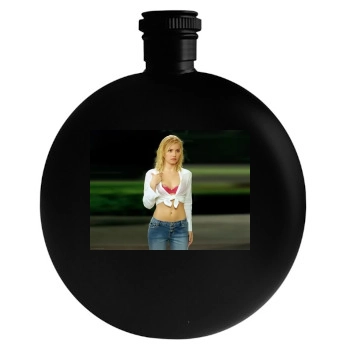 Elisha Cuthbert Round Flask