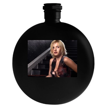 Elisha Cuthbert Round Flask