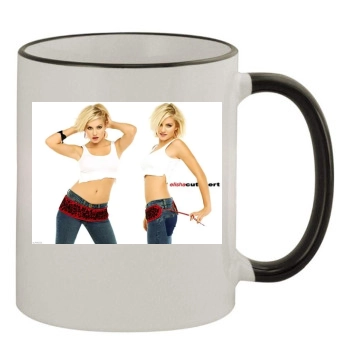 Elisha Cuthbert 11oz Colored Rim & Handle Mug