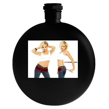 Elisha Cuthbert Round Flask