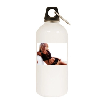 Elisha Cuthbert White Water Bottle With Carabiner