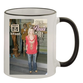 Elisha Cuthbert 11oz Colored Rim & Handle Mug