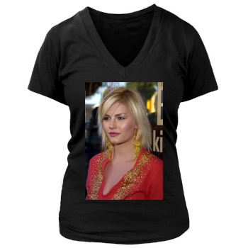 Elisha Cuthbert Women's Deep V-Neck TShirt