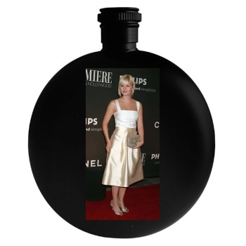 Elisha Cuthbert Round Flask