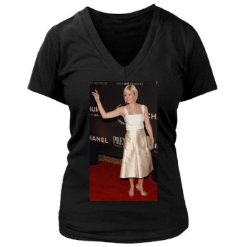 Elisha Cuthbert Women's Deep V-Neck TShirt