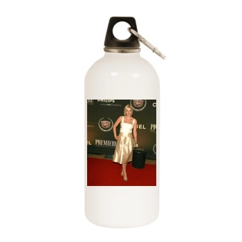 Elisha Cuthbert White Water Bottle With Carabiner