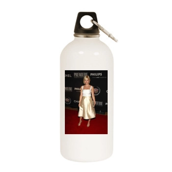 Elisha Cuthbert White Water Bottle With Carabiner