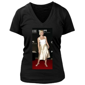 Elisha Cuthbert Women's Deep V-Neck TShirt