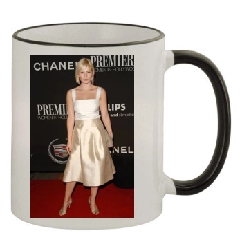 Elisha Cuthbert 11oz Colored Rim & Handle Mug