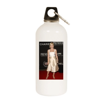 Elisha Cuthbert White Water Bottle With Carabiner