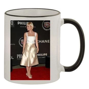 Elisha Cuthbert 11oz Colored Rim & Handle Mug