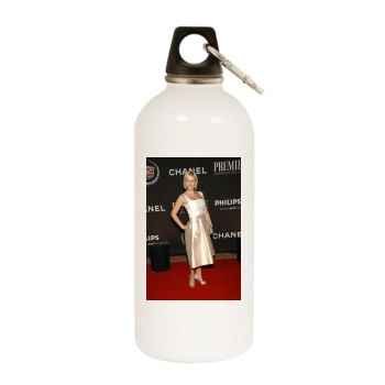 Elisha Cuthbert White Water Bottle With Carabiner