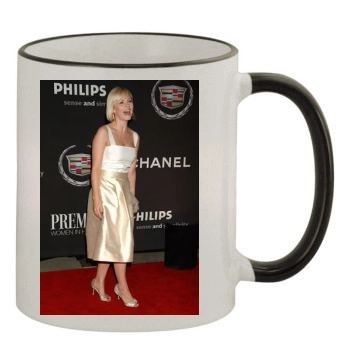 Elisha Cuthbert 11oz Colored Rim & Handle Mug