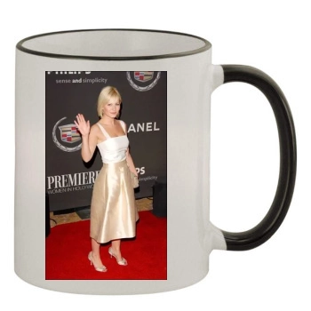 Elisha Cuthbert 11oz Colored Rim & Handle Mug