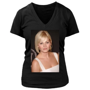 Elisha Cuthbert Women's Deep V-Neck TShirt