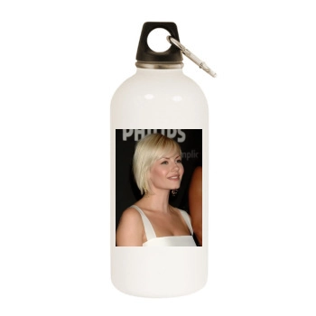 Elisha Cuthbert White Water Bottle With Carabiner