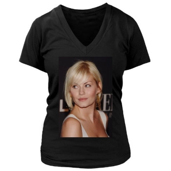 Elisha Cuthbert Women's Deep V-Neck TShirt