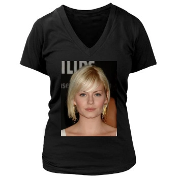 Elisha Cuthbert Women's Deep V-Neck TShirt