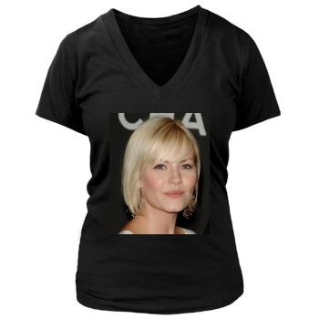 Elisha Cuthbert Women's Deep V-Neck TShirt