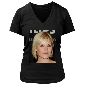 Elisha Cuthbert Women's Deep V-Neck TShirt