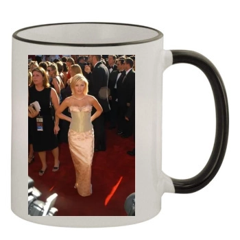 Elisha Cuthbert 11oz Colored Rim & Handle Mug