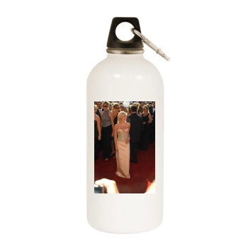 Elisha Cuthbert White Water Bottle With Carabiner