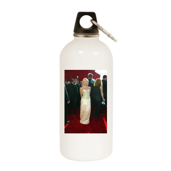 Elisha Cuthbert White Water Bottle With Carabiner