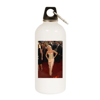 Elisha Cuthbert White Water Bottle With Carabiner