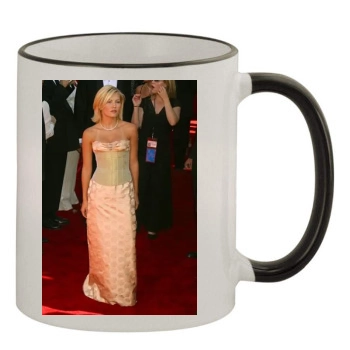 Elisha Cuthbert 11oz Colored Rim & Handle Mug