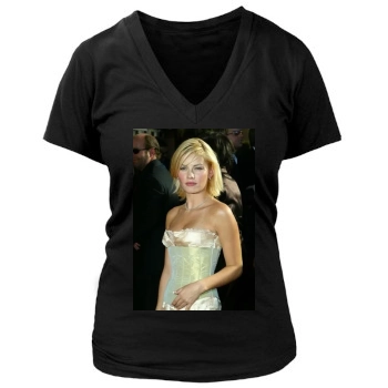 Elisha Cuthbert Women's Deep V-Neck TShirt