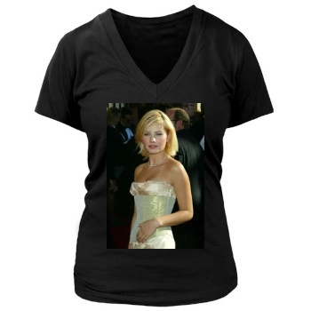 Elisha Cuthbert Women's Deep V-Neck TShirt