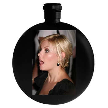 Elisha Cuthbert Round Flask