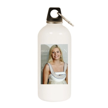 Elisha Cuthbert White Water Bottle With Carabiner