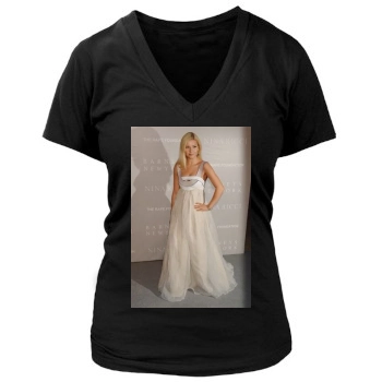 Elisha Cuthbert Women's Deep V-Neck TShirt