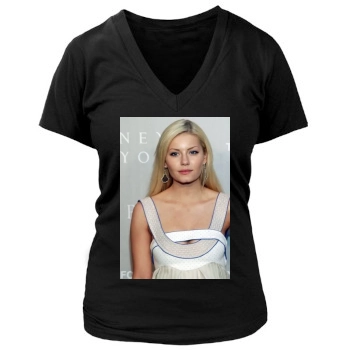 Elisha Cuthbert Women's Deep V-Neck TShirt