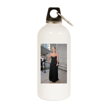 Elisha Cuthbert White Water Bottle With Carabiner