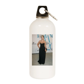 Elisha Cuthbert White Water Bottle With Carabiner