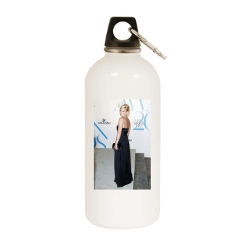 Elisha Cuthbert White Water Bottle With Carabiner