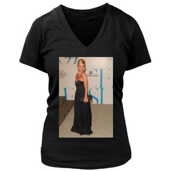 Elisha Cuthbert Women's Deep V-Neck TShirt