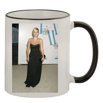 Elisha Cuthbert 11oz Colored Rim & Handle Mug