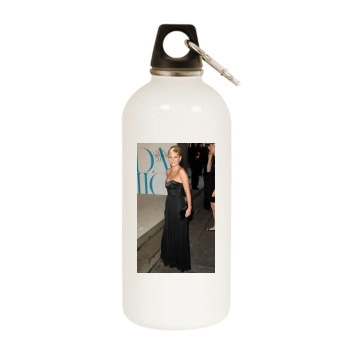 Elisha Cuthbert White Water Bottle With Carabiner